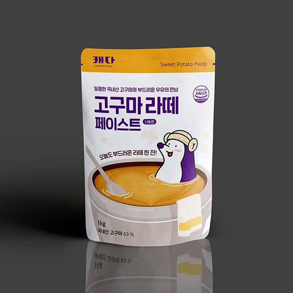 나눔정 영주 고구마라떼 페이스트 1kg 2개세트