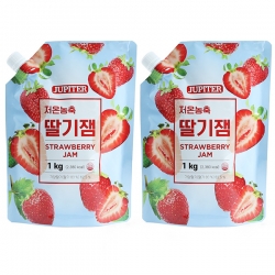 쥬피터 저온농축 딸기 잼 1kg 2개세트