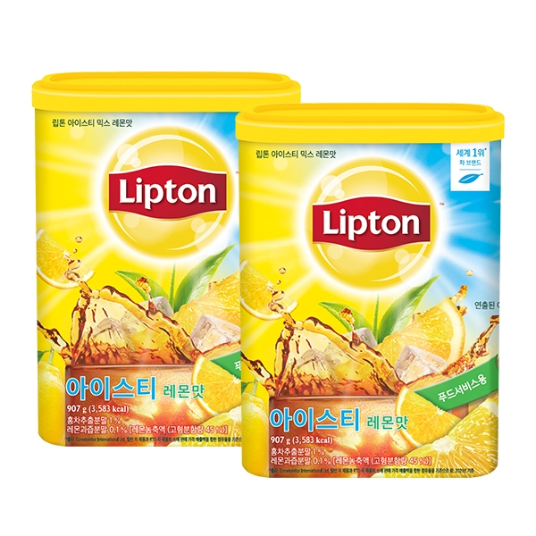 립톤 아이스티 레몬맛 907g 2개세트