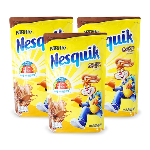 네슬레 네스퀵 초콜렛파우더 1.2kg 3개세트