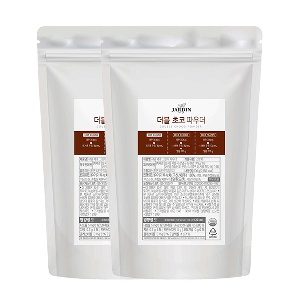 쟈뎅 더블 초코 파우더 500g 2개세트