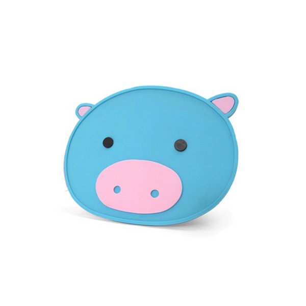 JS 실리콘 돼지 냄비받침 블루 JSFLBU02