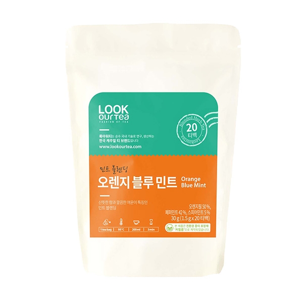 룩아워티 민트블렌딩 오렌지 블루 민트 20티백 5개세트