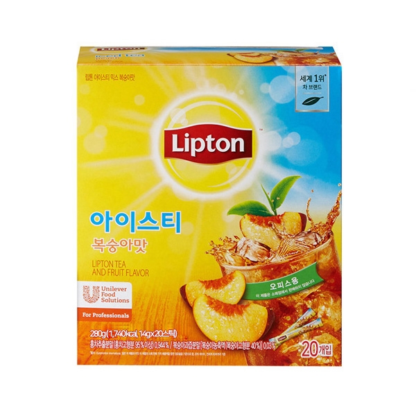 립톤 아이스티 복숭아 스틱 5개세트