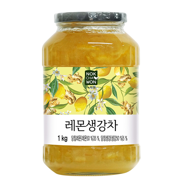 [오픈금지] 녹차원 레몬생강차 1kg 1박스 8개