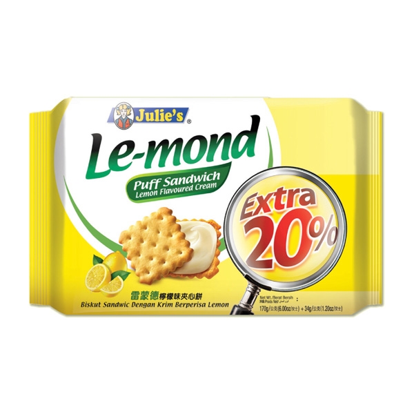 줄리스 르몽드 레몬맛 샌드위치 170g