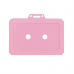 JS 플라이토 실리콘 명찰 사원증케이스 목걸이 가로형 핑크 JSFLPK14