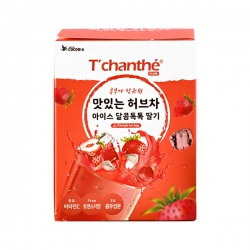티샹떼 54 맛있는 허브차 아이스달콤톡톡 딸기 삼각망 20티백
