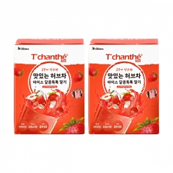 티샹떼 54 맛있는 허브차 아이스달콤톡톡 딸기 삼각망 20티백 2개세트