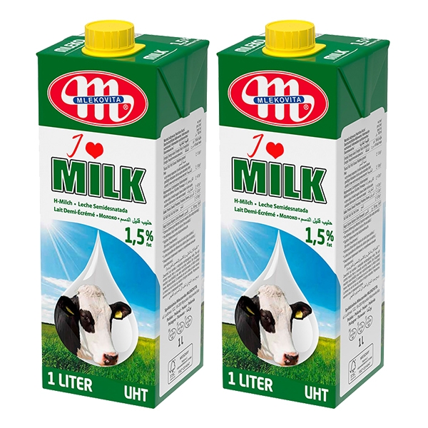 아이러브밀크 1.5% 저지방 멸균우유 1L 2개세트