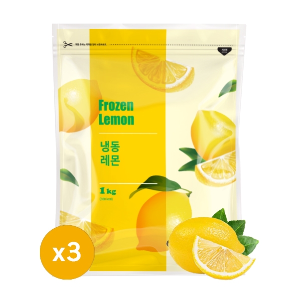맥그로우앤마리 냉동 레몬웨지 1kg 3개세트